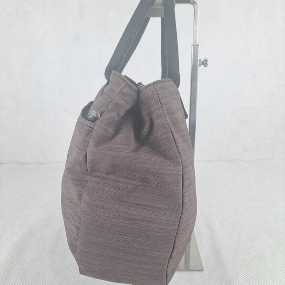 Kipling Chambray Double Handle Hand Bag Brown - Pre-Owned - Authentic - Picture 3 of 16